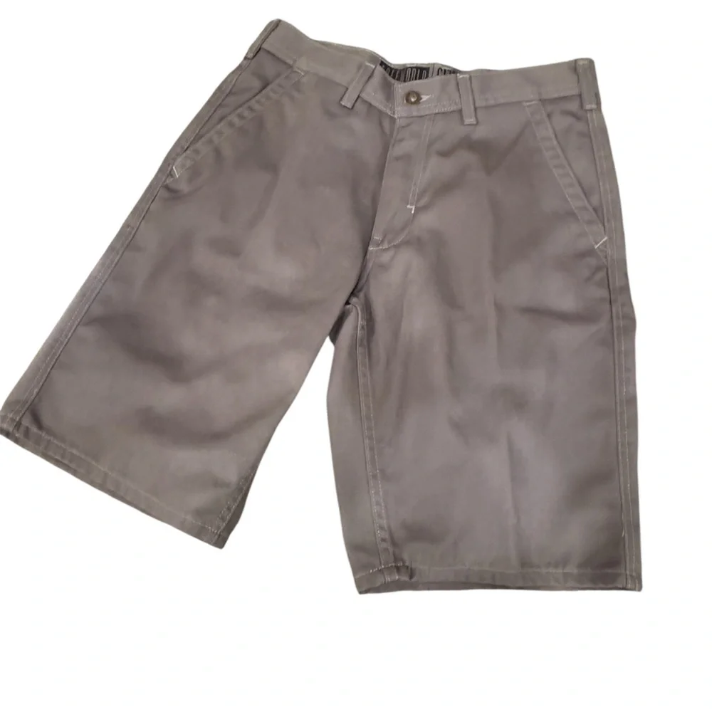 Free World Shorts Mens 30 Pockets Chino Regular Fit Outdoors‎ Gray NWOT